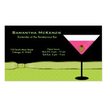 Bartender/Owner Bar Business Card Template