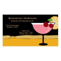 Bartender/Owner Bar Business Card Templates