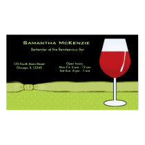 Bartender/Owner Bar Business Cards