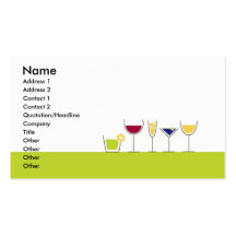 Bartender Profile Card Business Cards