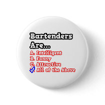 Bartender Quiz...Joke Pin