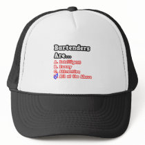 Bartender Quiz...Joke Mesh Hats