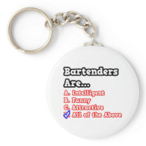 Bartender Quiz...Joke Keychain