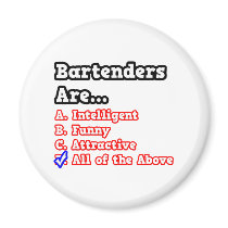 Bartender Quiz...Joke Magnets