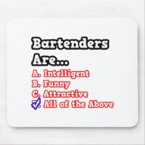 Bartender Quiz...Joke Mousepad