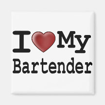 Bartender Refrigerator Magnets