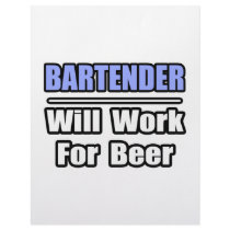 Bartender...Will Work For Beer letterhead by Bartender_Shirts Bartender...Will Work For Beer letterhead