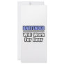 Bartender...Will Work For Beer Customized Rack Card