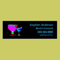 Bartenders Cocktails Business Cards business cards