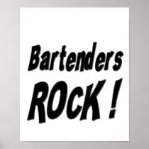 Bartenders Rock! Poster Print