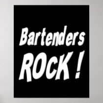 Bartenders Rock! Poster Print