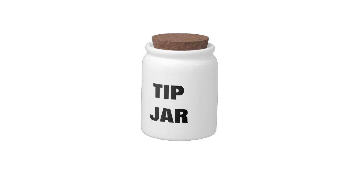 BARTENDER'S TIP JAR with Bartender Poem Candy Dishes Zazzle