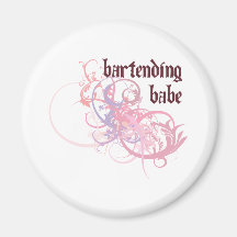 Bartending Babe Fridge Magnet