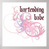 Bartending Babe Posters