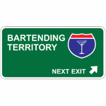 Bartending Next Exit photo sculptures