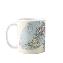 Bartholomew Kite Projection World Map - Customized mugs by AnyaBrink Bartholomew Kite Projection World Map - Customized mugs