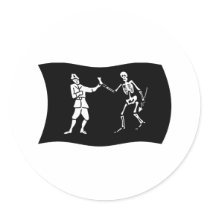 Bartholomew Roberts Flag Sticker by livingflags Bartholomew Roberts Flag Sticker