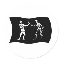Bartholomew Roberts Flag Sticker
