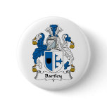 Bartley Family Crest Pinback Button