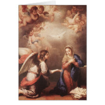 Bartolome Murillo - el Anunciation Tarjeta