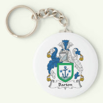 Barton Family Crest Keychain
