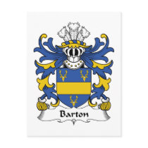 Barton Family Crest Post Card