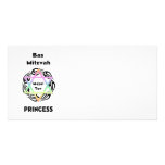 Bas Mitzvah Princess Custom Photo Card