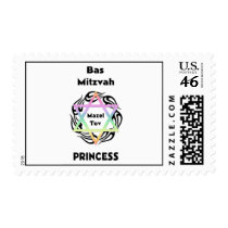 Bas Mitzvah Princess Stamp