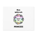 Bas Mitzvah Princess Postcards