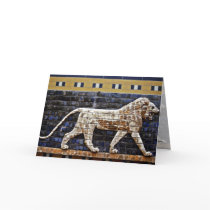 Bas Relief, Ishtar Lion Gate - Istanbul Greeting Cards