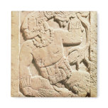 Bas relief of a warrior fridge magnet