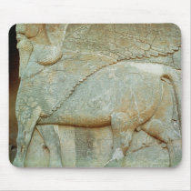 Bas-relief of an anthropomorphic bull mouse pad
