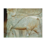 Bas-relief of an anthropomorphic bull post cards