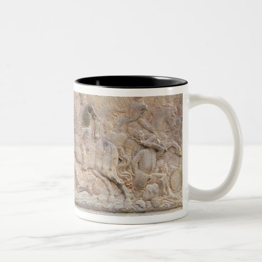 Bas relief panel coffee mugs