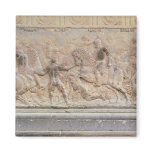 Bas relief panel refrigerator magnet