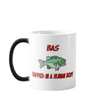 Bas trapped in a human body mugs