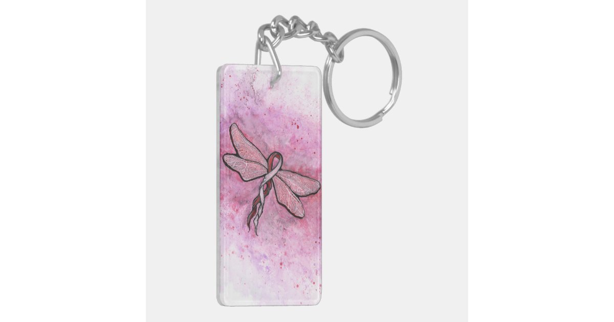 Basal and Squamous cell Carcinoma Awareness Ribbon Keychain Zazzle
