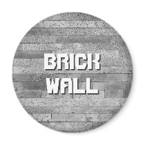 Basalt brick wall fridge magnet