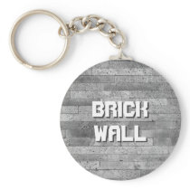 Basalt brick wall key chains