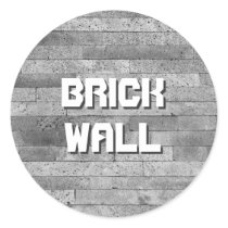 Basalt brick wall sticker