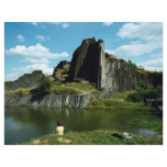 Basalt rock formation, Devil's Wall, Czech Republi flyers
