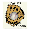 Base Ball & Glove Poster posters by kidsworld Base Ball & Glove Poster posters