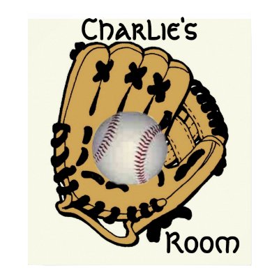 Base Ball & Glove Poster by kidsworld