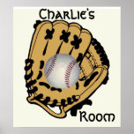 Base Ball & Glove Poster posters