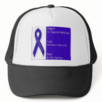 Base ball hat with Indigo Ribbon Logo by gangstalking Base ball hat with Indigo Ribbon Logo