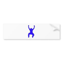 BASE Jumper Silhouette Free Falling Jump bumper stickers