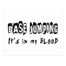Base Jumping It's in my blood Postcards