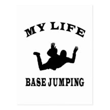 Base Jumping My Life Postcard