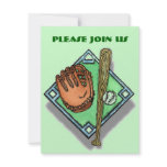 BASE SHADOWS BASEBALL SOFTBALL PARTY INVITATIONS