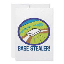 Base Stealer Personalized Invitations